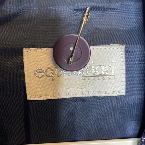 Equestrian Designs Santa Barbara CA Denim Blazer/Jacket - Picture 4 of 6